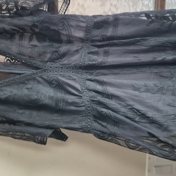 Eleter Black V Neck Dress Romper (M) - Picture 8 of 10